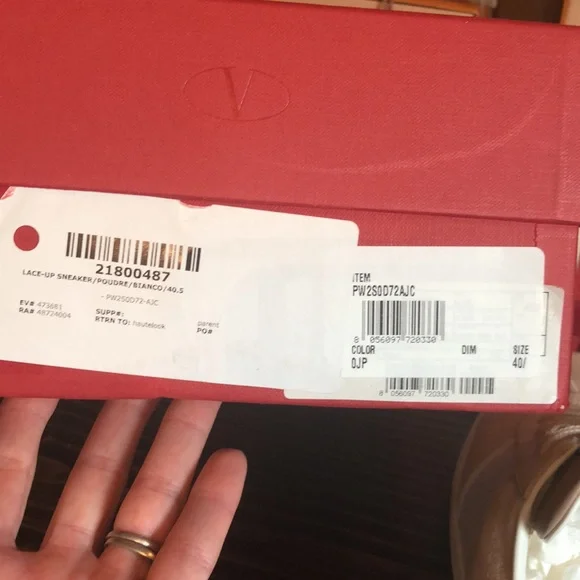 Valentino Rockstud lace up sneakers NWT - Picture 17 of 17